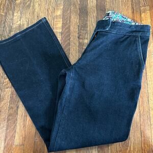 NICOLE MILLER Blue Denim Dark Wash Jeans Size 12 Flare Leg Dressy Classic Pants